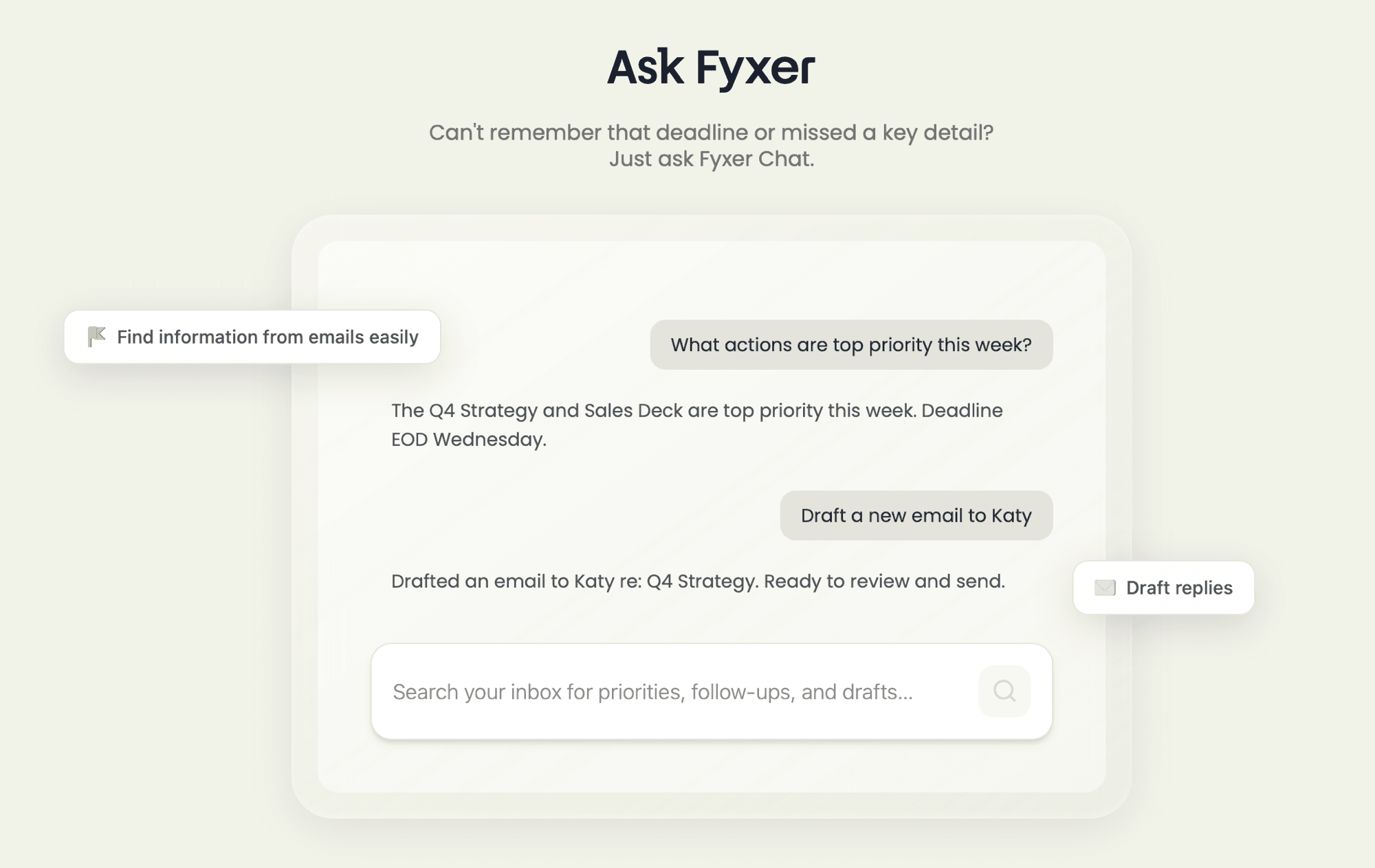 Fyxer AI chat interface
