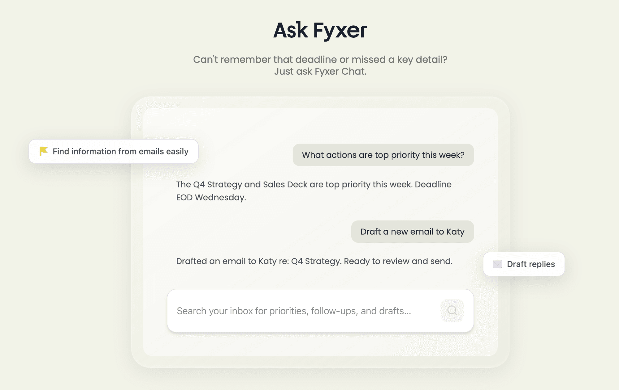 Fyxer AI chat interface