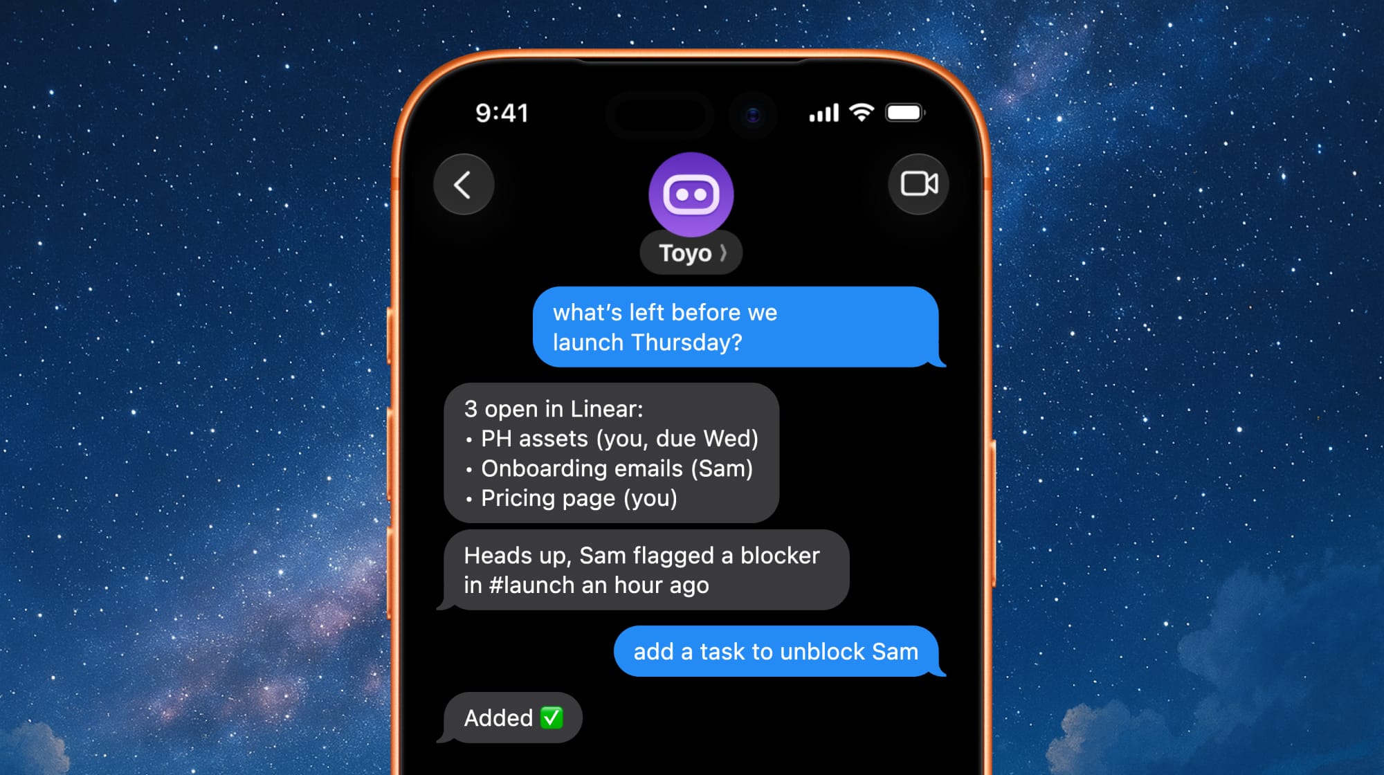 Toyo keeping project work moving